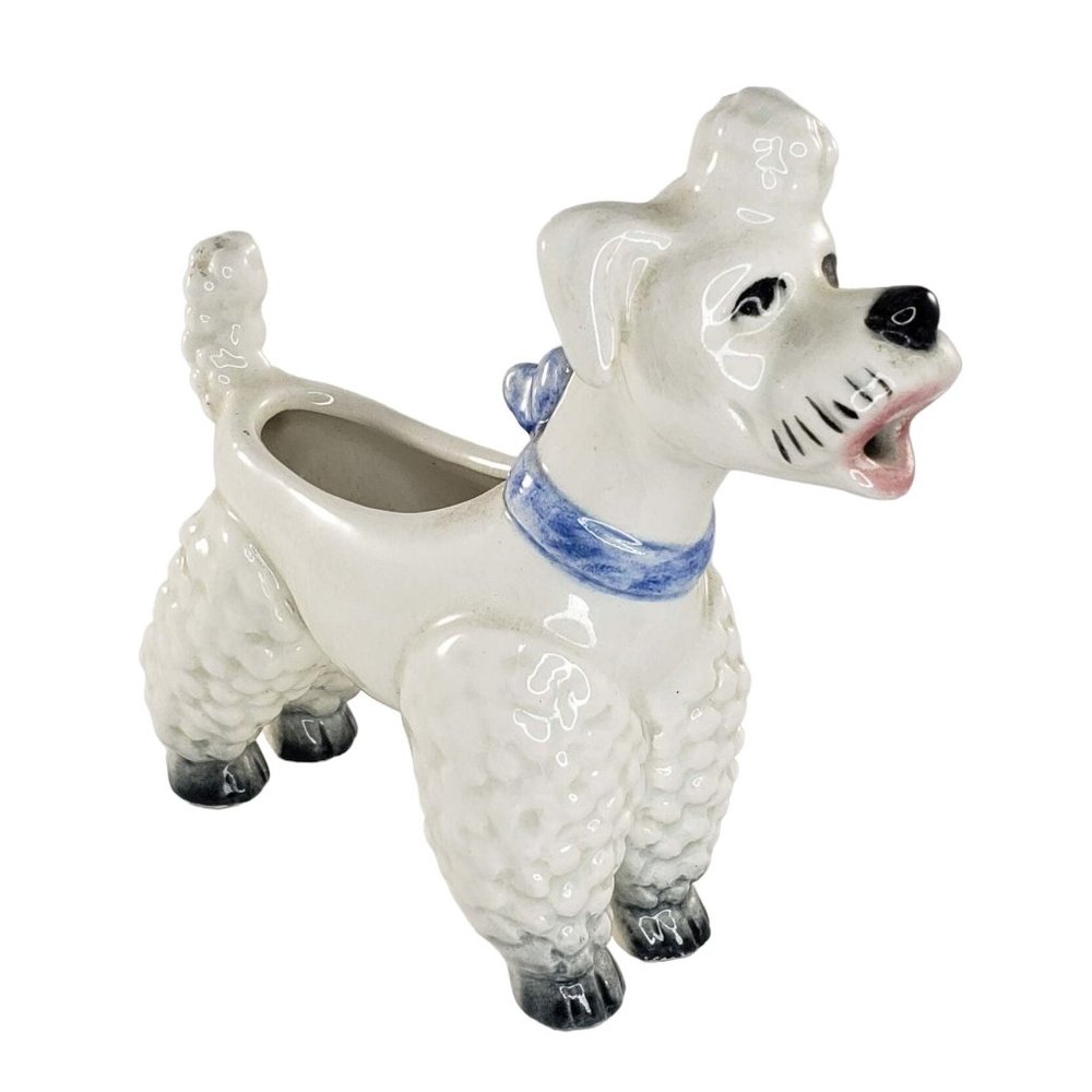 Goebel Germany Poodle Creamer White Figurine HTF